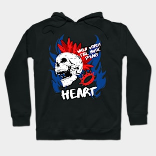 heart ll music speaks Hoodie